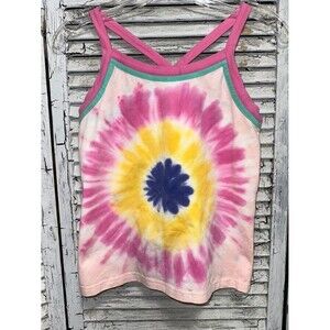 NWT Girls Pink Tie Die Matilda Jane Razorback Tank Top Size 12